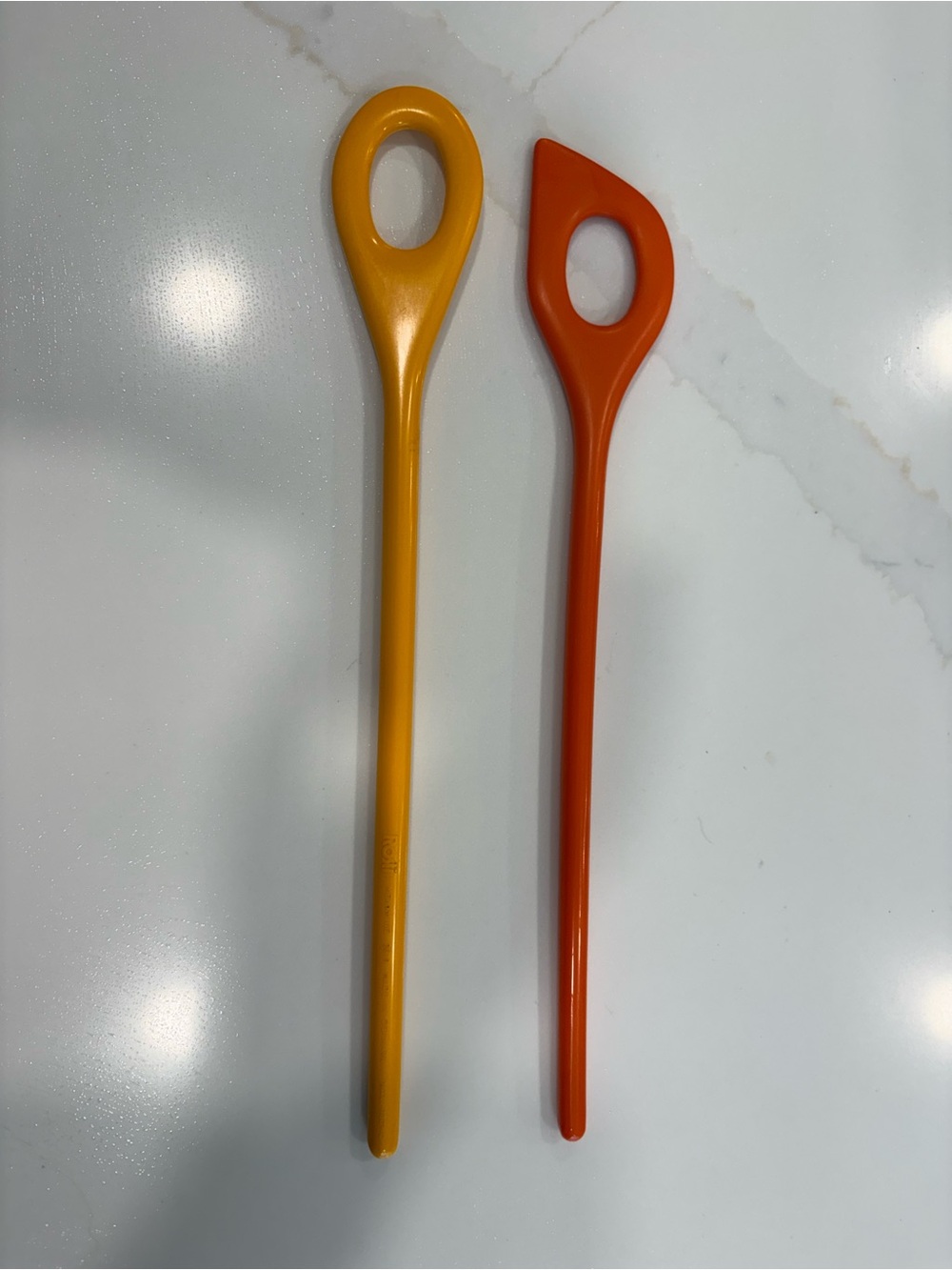 Pair of Vintage Melamine Risotto/Kitchen Utensils.   MCM.  Made in Denmark